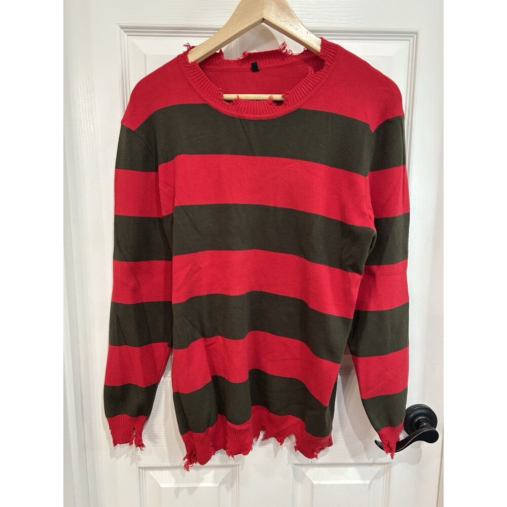 Freddy Krueger Costume Sweater Nightmare On Elm Street Spirit Halloween Men’s L